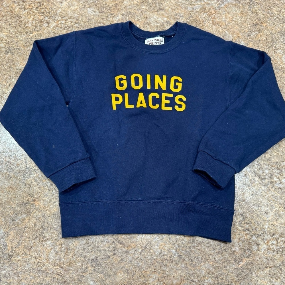 Going Places Pullover Sweatshirt by Polished Prints
